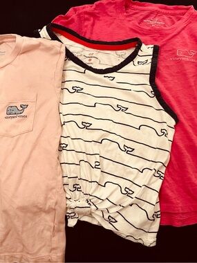 Vineyard Vines Girls 3 set bundle of tops! Size 6